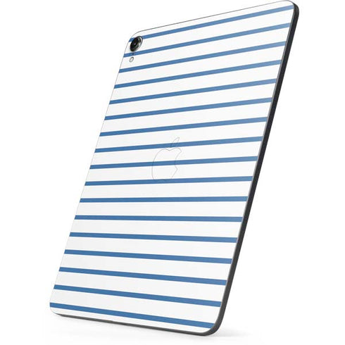 Blue and White Stripes Apple iPad Pro Skin