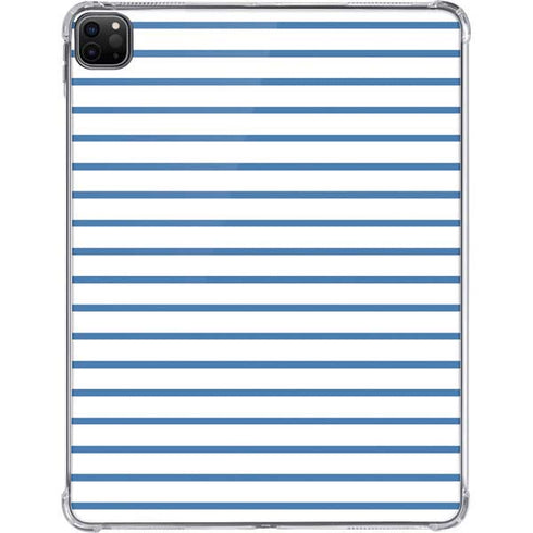 Blue and White Stripes iPad Pro 11in (2024) Clear Case
