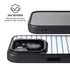 Blue and White Stripes iPhone 14 Plus Kickstand Case