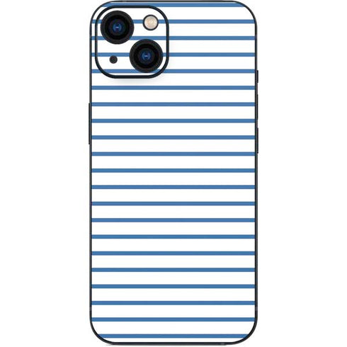 Blue and White Stripes iPhone Skins