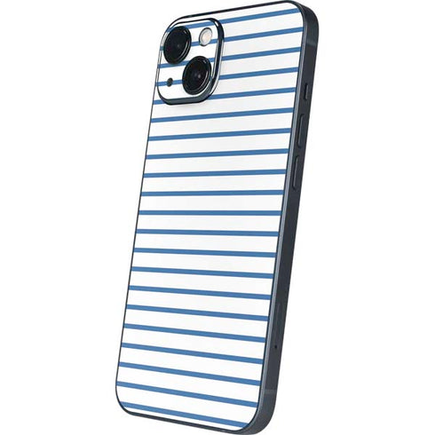 Blue and White Stripes iPhone Skins