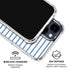 Blue and White Stripes iPhone 15 Clear Case