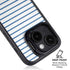 Blue and White Stripes iPhone 15 Plus Kickstand Case