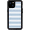 Blue and White Stripes iPhone 15 Plus Waterproof Case