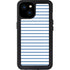 Blue and White Stripes iPhone 15 Plus Waterproof Case