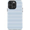 Blue and White Stripes iPhone 15 Pro Impact Case