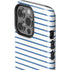 Blue and White Stripes iPhone 15 Pro Impact Case