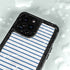Blue and White Stripes iPhone 15 Pro Waterproof Case
