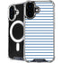 Blue and White Stripes iPhone 16 MagSafe Case