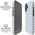 Blue and White Stripes iPhone 16 Plus Magsafe Impact Case
