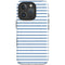 Blue and White Stripes iPhone 16 Pro Magsafe Impact Case