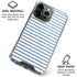 Blue and White Stripes iPhone 16 Pro Max Clear Case
