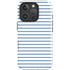 Blue and White Stripes iPhone 16 Pro Max Impact Case