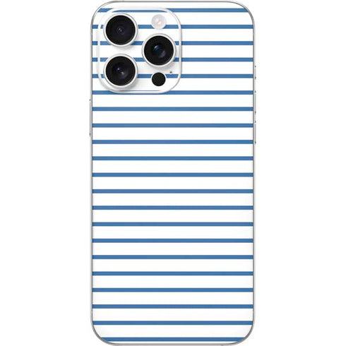 Blue and White Stripes iPhone 16 Pro Max Skin