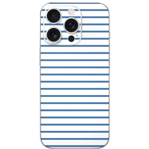 Blue and White Stripes iPhone 16 Pro Skin