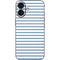 Blue and White Stripes iPhone 16 Skin