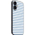 Blue and White Stripes iPhone 16 Skin
