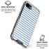 Blue and White Stripes iPhone 16e Clear Case
