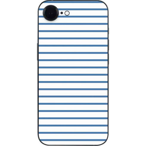 Blue and White Stripes iPhone 16e Skin