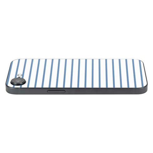 Blue and White Stripes iPhone 16e Skin