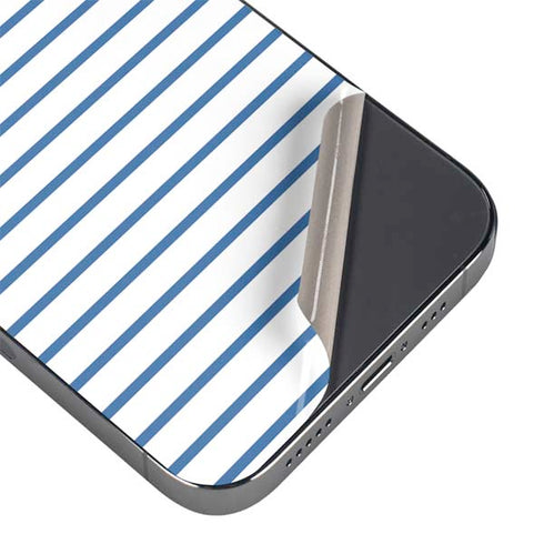 Blue and White Stripes iPhone 16e Skin
