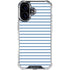 Blue and White Stripes iPhone 17 Clear Case