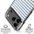 Blue and White Stripes iPhone 18 Pro Clear Case