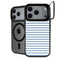 Blue and White Stripes iPhone 18 Pro Kickstand Case