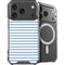 Blue and White Stripes iPhone 18 Pro MagSafe Case