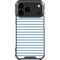 Blue and White Stripes iPhone 18 Pro Max Clear Case