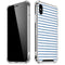 Blue and White Stripes iPhone X/XS Clear Case