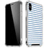 Blue and White Stripes iPhone X/XS Clear Case