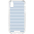 Blue and White Stripes iPhone XS Clear Case