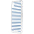 Blue and White Stripes iPhone XS Clear Case