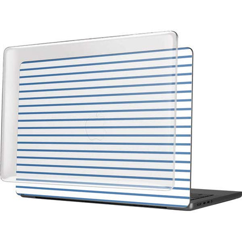 Blue and White Stripes MacBook Pro 14in (2021-24) Case plus Skin