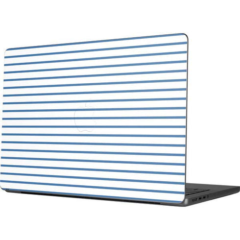 Blue and White Stripes Apple MacBook Pro 14-inch Skin