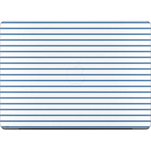 Blue and White Stripes Apple MacBook Pro 14-inch Skin