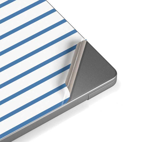 Blue and White Stripes Apple MacBook Pro 14-inch Skin
