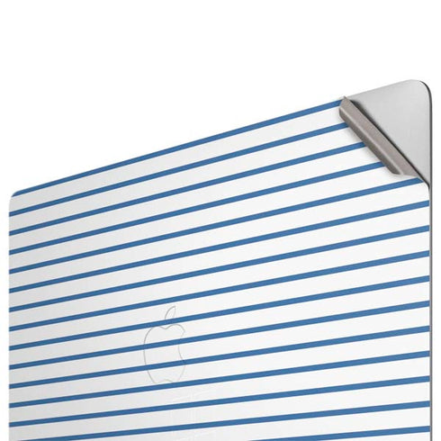 Blue and White Stripes Apple MacBook Pro 16-inch Skin
