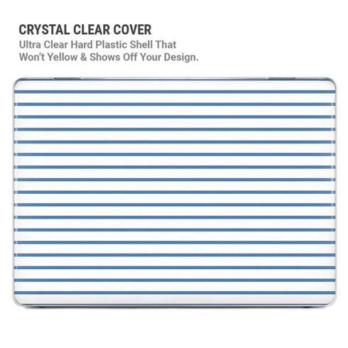 Blue and White Stripes MacBook Cases