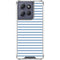 Blue and White Stripes Moto G 5G (2025) Clear Case