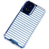 Blue and White Stripes Moto G Play 4G (2024) Clear Case