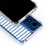 Blue and White Stripes Moto G Play 4G (2024) Clear Case