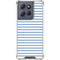 Blue and White Stripes Moto G Stylus 5G (2025) Clear Case