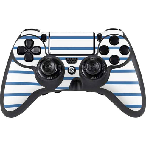 Blue and White Stripes PlayStation PS4 Skins