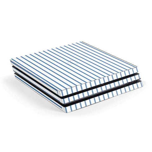 Blue and White Stripes PlayStation PS4 Skins