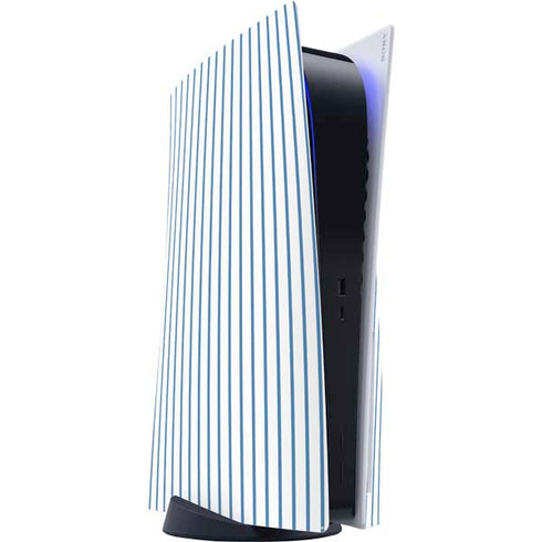 Blue and White Stripes PlayStation PS5 Skins