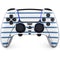 Blue and White Stripes PS5 DualSense Edge Pro Controller Skin