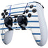 Blue and White Stripes PS5 DualSense Edge Pro Controller Skin