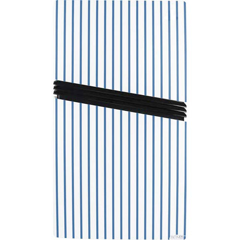 Blue and White Stripes PS5 Pro Console Skin